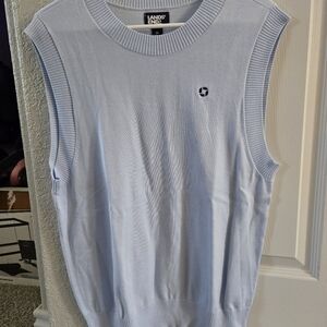 Lands' End Light Blue Chase Sweater Vest